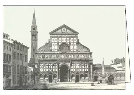 Karnet z kopertą ITW 007 Firenze Basilica S. Maria - Rossi