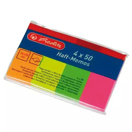 Karteczki indeksujące SP 4x50K neon - HERLITZ