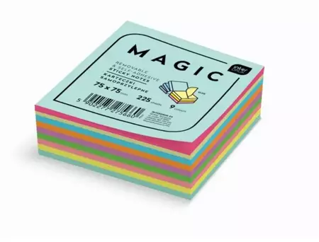 Karteczki samoprzylepne Magic Cube 75x75mm 225K - INTERDRUK