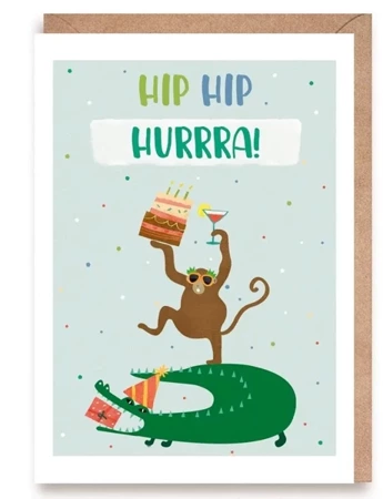 Kartka urodzinowa Hip-hip, hurrra! - Cardie