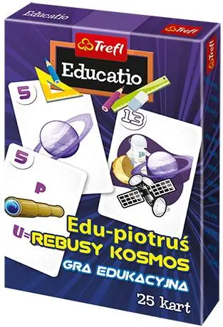 Karty Edu Piotruś - Rebusy kosmos TREFL - Muduko