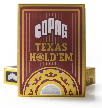 Karty Texas Hold'em Jumbo złoty/czarny CARTAMUNDI