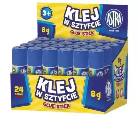 Klej w sztyfcie 8g (24szt) ASTRA - ASTRA papiernicze