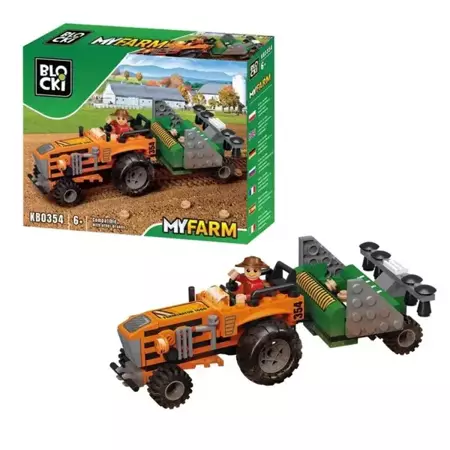 Klocki Blocki MyFarm Traktor z siewnikiem - Icom