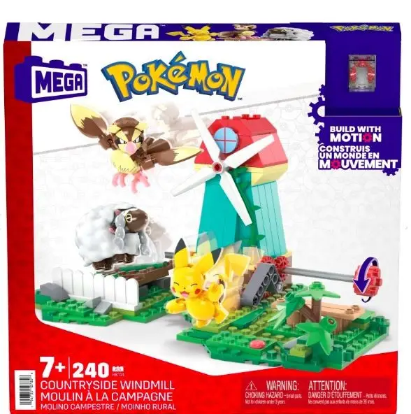 Klocki Pokemon Construx Wiejski Wiatrak - Mega Bloks