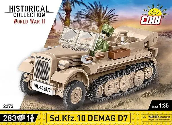 Klocki Sd.Kfz 10 Demag D7 - Cobi Klocki