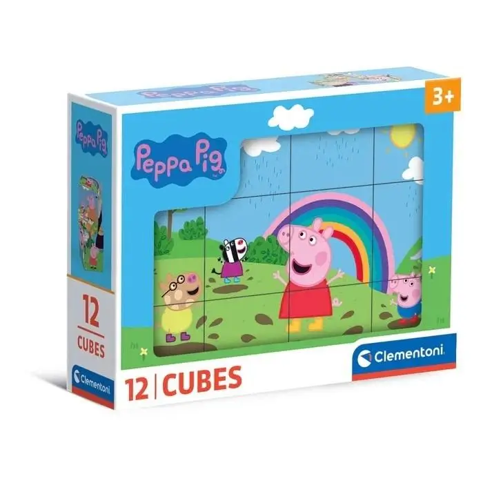 Klocki Świnka Peppa 12el - Clementoni