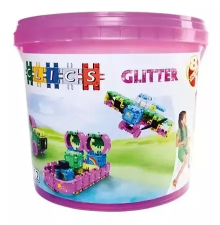 Klocki konstrukcyjne 8w1 - Glitter - Clicks