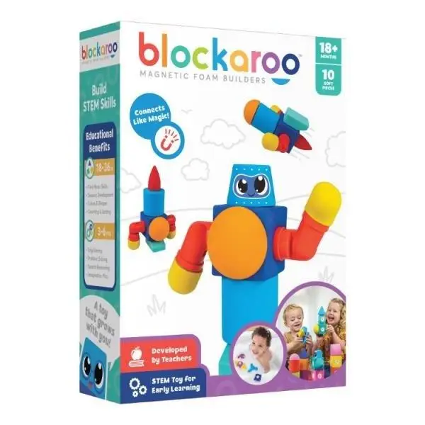 Klocki magnetyczne Blockaroo Mały robot 10el - Clicks