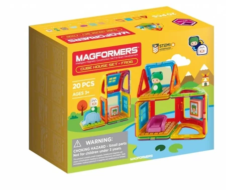 Klocki magnetyczne Cube House - Żaba - Magformers