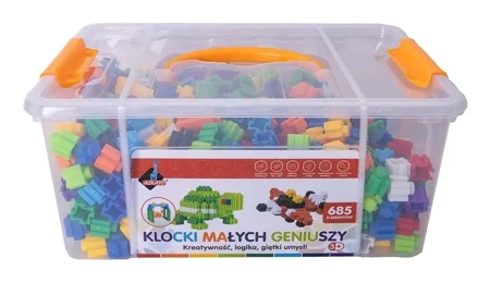 Klocki małych geniuszy 685 elementów - Askato