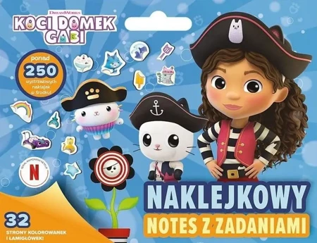 Koci Domek Gabi. Naklejkowy notes z zadaniami - praca zbiorowa