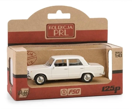 Kolekcja PRL Fiat 125p biały - Daffi