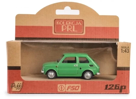 Kolekcja PRL Fiat 126p zielony - Daffi