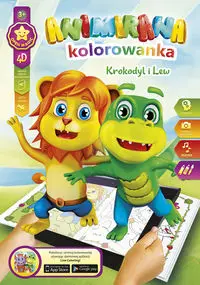 Kolorowanka A4/8 4D Lew I Krokodyl - Panta Plast