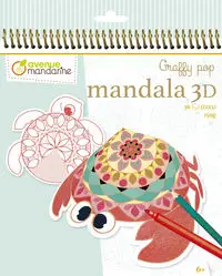 Kolorowanka Graffy Pop Mandala 3D Zwierzęta morskie - Avenue Mandarine