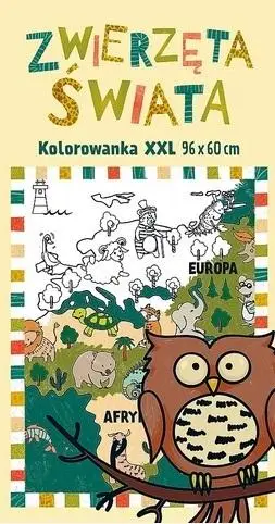 Kolorowanka XXL. Zwierzęta świata - praca zbiorowa