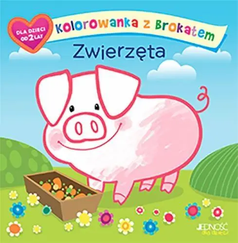 Kolorowanka z brokatem. Zwierzęta - Ola Makowska