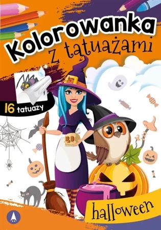 Kolorowanka z tatuażami. Halloween - Wydawnictwo Skrzat