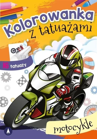 Kolorowanka z tatuażami. Motocykle - praca zbiorowa