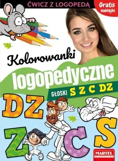 Kolorowanki logopedyczne. Głoski S Z C Dz - praca zbiorowa