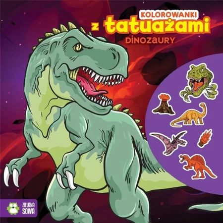 Kolorowanki z tatuażami. Dinozaury - praca zbiorowa