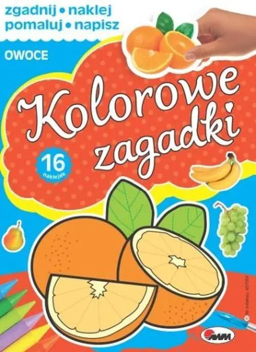 Kolorowe zagadki. Owoce - Piotr Kozera