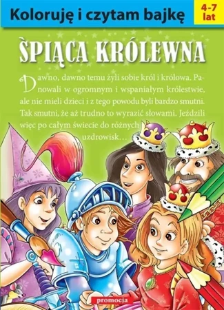 Koloruję i czytam bajkę - Śpiąca królewna - Patrycja Gazda