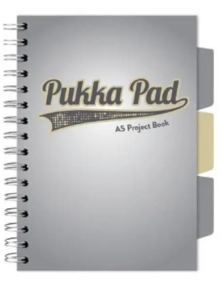 Kołozeszyt Pukka Pad A5 Project Book Design szary - Pukka Pads