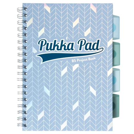 Kołozeszyt Pukka Pad B5 Glee Project Book niebieski jasny, kratka - Pukka Pads