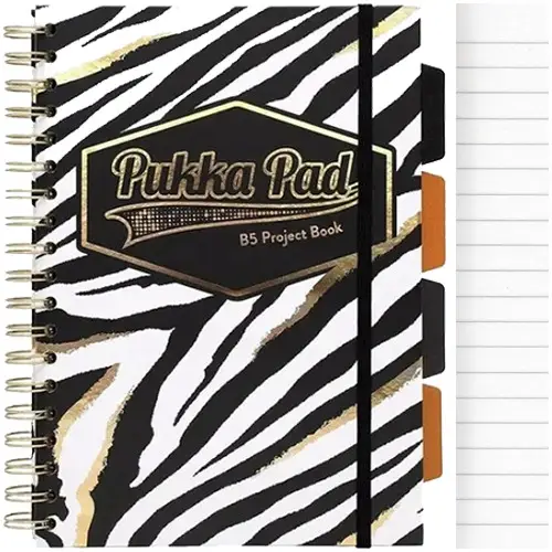 Kołozeszyt w linię. B5 Pukka Pad. Zebra - Pukka Pad