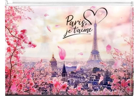 Koperta A4 PP z nadrukiem zip Take Me To Paris - Panta Plast