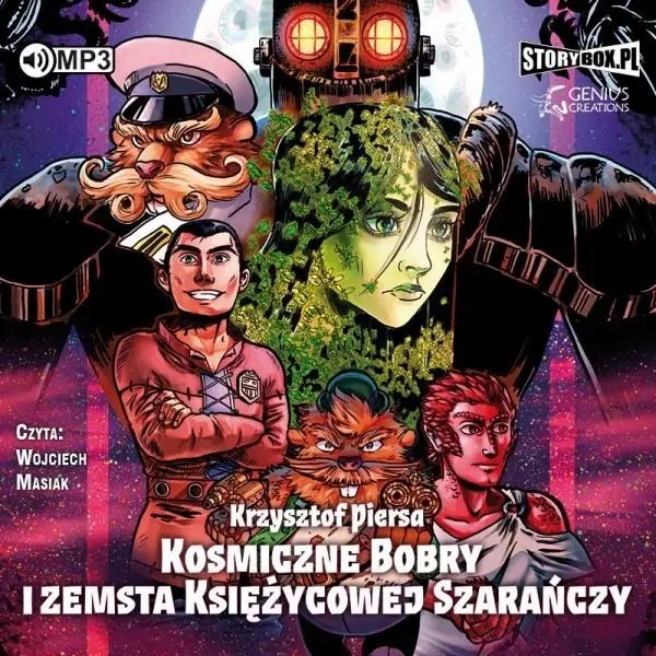 Kosmiczne Bobry i zemsta Księżycowej... audiobook - Krzysztof Piersa