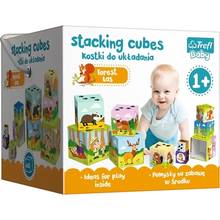 Kostki do układania Las Stacking Cubes 60664 - Trefl PAP