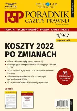 Koszty 2022 po zmianach. Poradnik Gazety Prawnej - praca zbiorowa