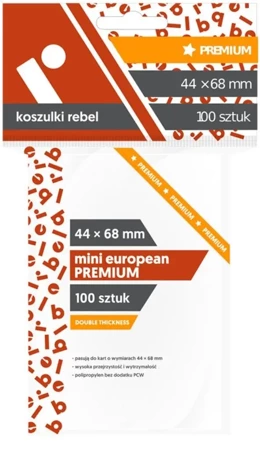 Koszulki Mini European Premium 45x68 (100szt)REBEL - Rebel