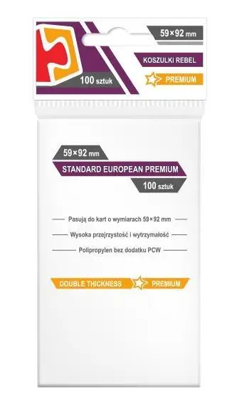 Koszulki Standard European Premium 59x92 (100szt) - Rebel