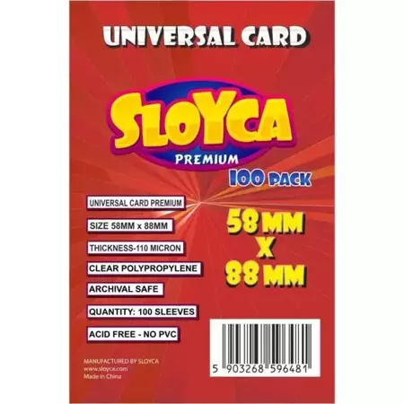 Koszulki Universal Card Premium 58x88mm (100szt) - SLOYCA