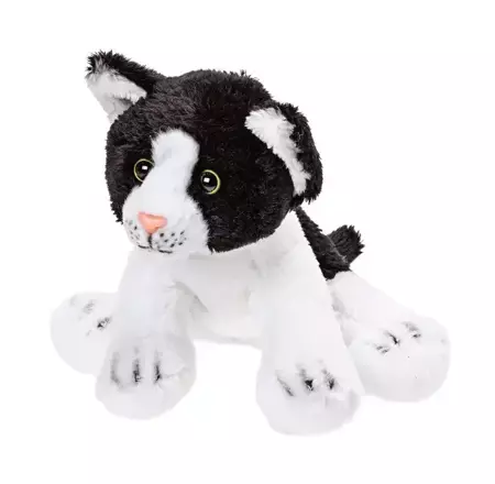 Kot czarno - biały 15 cm - SUKI plusz