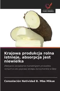 Krajowa produkcja rolna istnieje, absorpcja jest niewielka - Natividad B. Mba Mikue Consolación