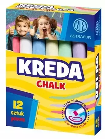 Kreda tablicowa Fun 12szt ASTRA - ASTRA papiernicze