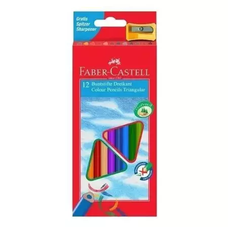 Kredki Eco Colour 12 kolorów + temperówka - Faber Castell