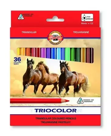 Kredki Triocolor 36 kolorów - Koh-I-Noor