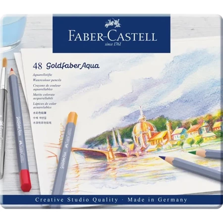 Kredki akwarelowe Goldfaber 48szt w opak. metal - Faber Castell