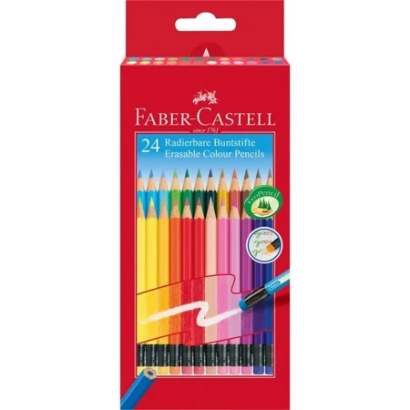 Kredki ołówkowe Classic Color z gumką 24szt - Faber Castell