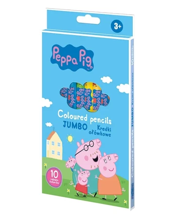 Kredki ołówkowe okrągłe Peppa Pig 10kol ASTRA - ASTRA papiernicze