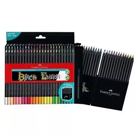 Kredki trójkątne Black Edition 50 kolorów - Faber Castell