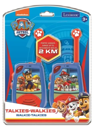 Krótkofalowki Walkie-talkie Psi Patrol z funkcją alfabetu Morse'a TW25PA - Lexibook