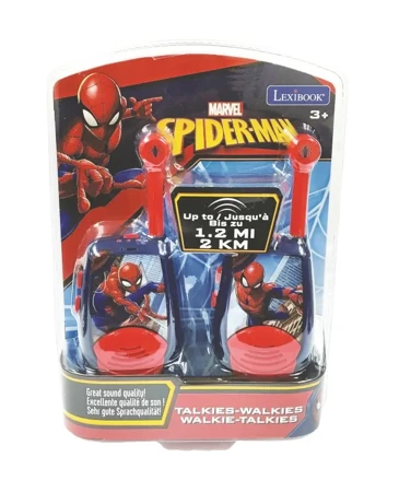 Krótkofalowki Walkie-talkie Spider-Man z funkcją alfabetu Morse'a TW25SP - Lexibook