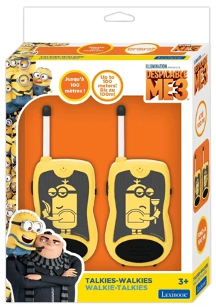 Krótkofalówki walkie talkie Minionki ze sprzączką TW12DES - Lexibook